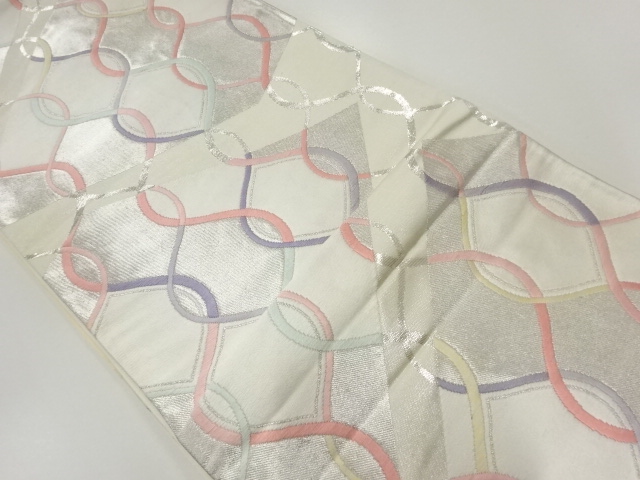JAPANESE KIMONO / VINTAGE FUKURO OBI / WOVEN MESH PATTERN